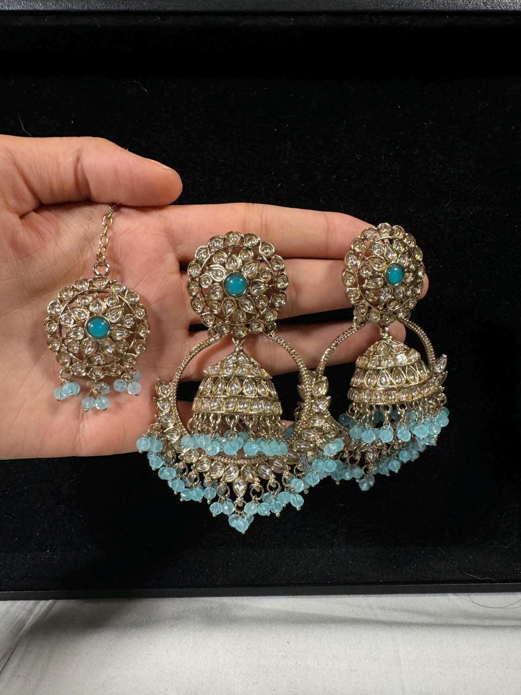 Bollywood Style Jhumka Earrings, Indian Gold Plated Hoop Earrings, Statement Ethnic Jewelry, Festive Earrings, Women's Accessories