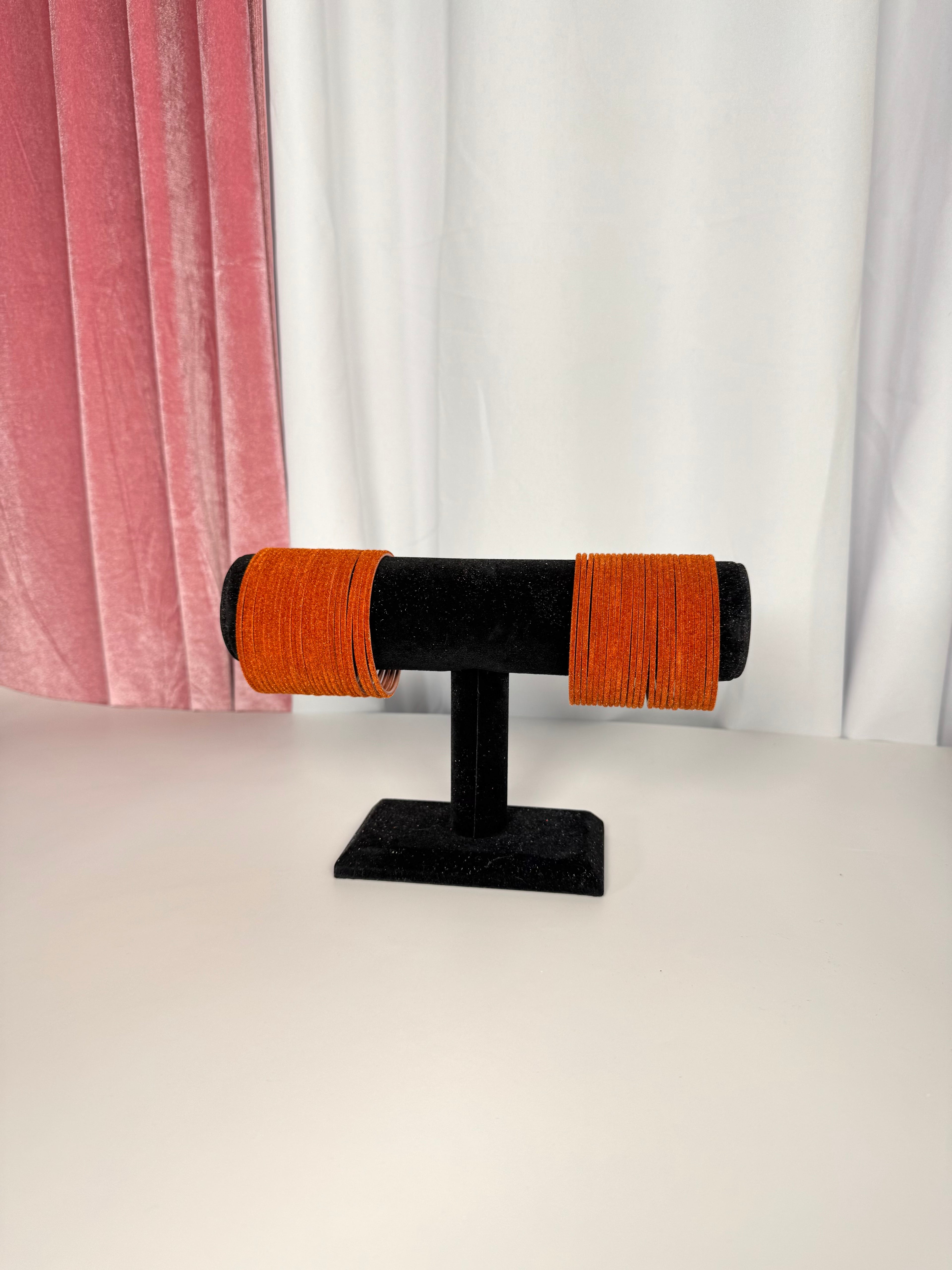 Rust Velvet Bangles