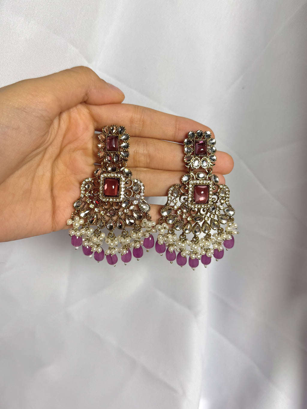 Zeenat Earring-Purple