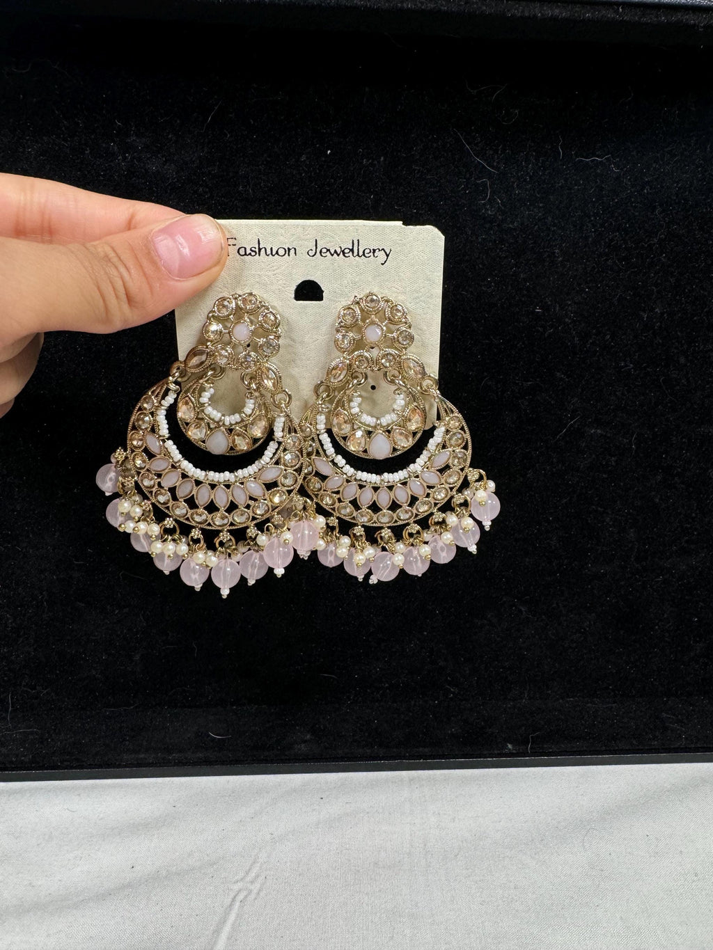 Bollywood Style Jhumka Earrings, Indian Gold Plated Hoop Earrings, Statement Ethnic Jewelry, Festive Earrings, Women's Accessories