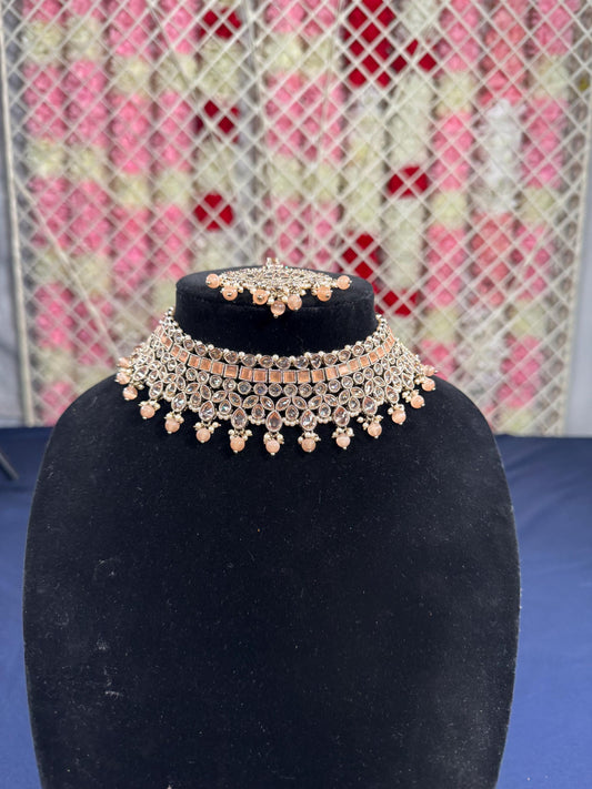 Indian jewlery set/Necklace Set/  Choker/ Bollywood Jewelry/ Indian jewelry/ Pakistani necklace/ punjabi necklace/bridal/