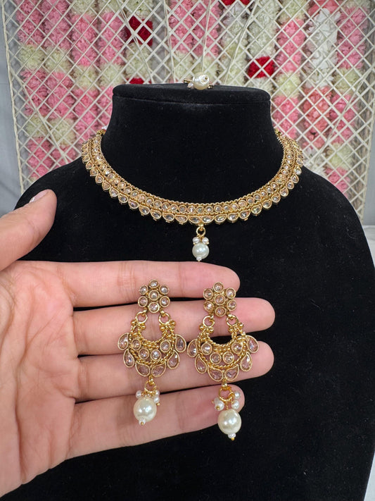 Indian jewlery set/Necklace Set/  Choker/ Bollywood Jewelry/ Indian jewelry/ Pakistani necklace/ punjabi necklace/bridal/