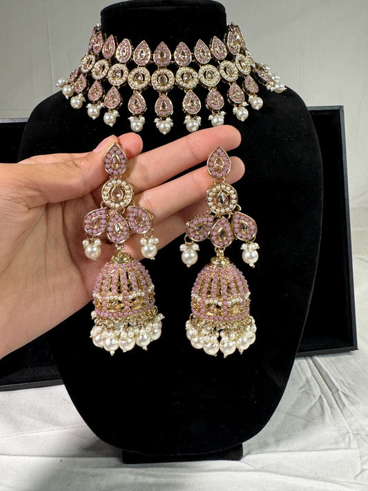 Indian jewlery set/Necklace Set/  Choker/ Bollywood Jewelry/ Indian jewelry/ Pakistani necklace/ punjabi necklace/bridal/