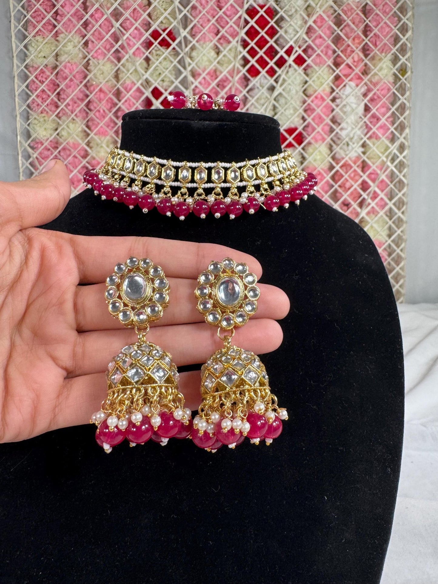 Indian jewlery set/Necklace Set/  Choker/ Bollywood Jewelry/ Indian jewelry/ Pakistani necklace/ punjabi necklace/bridal/
