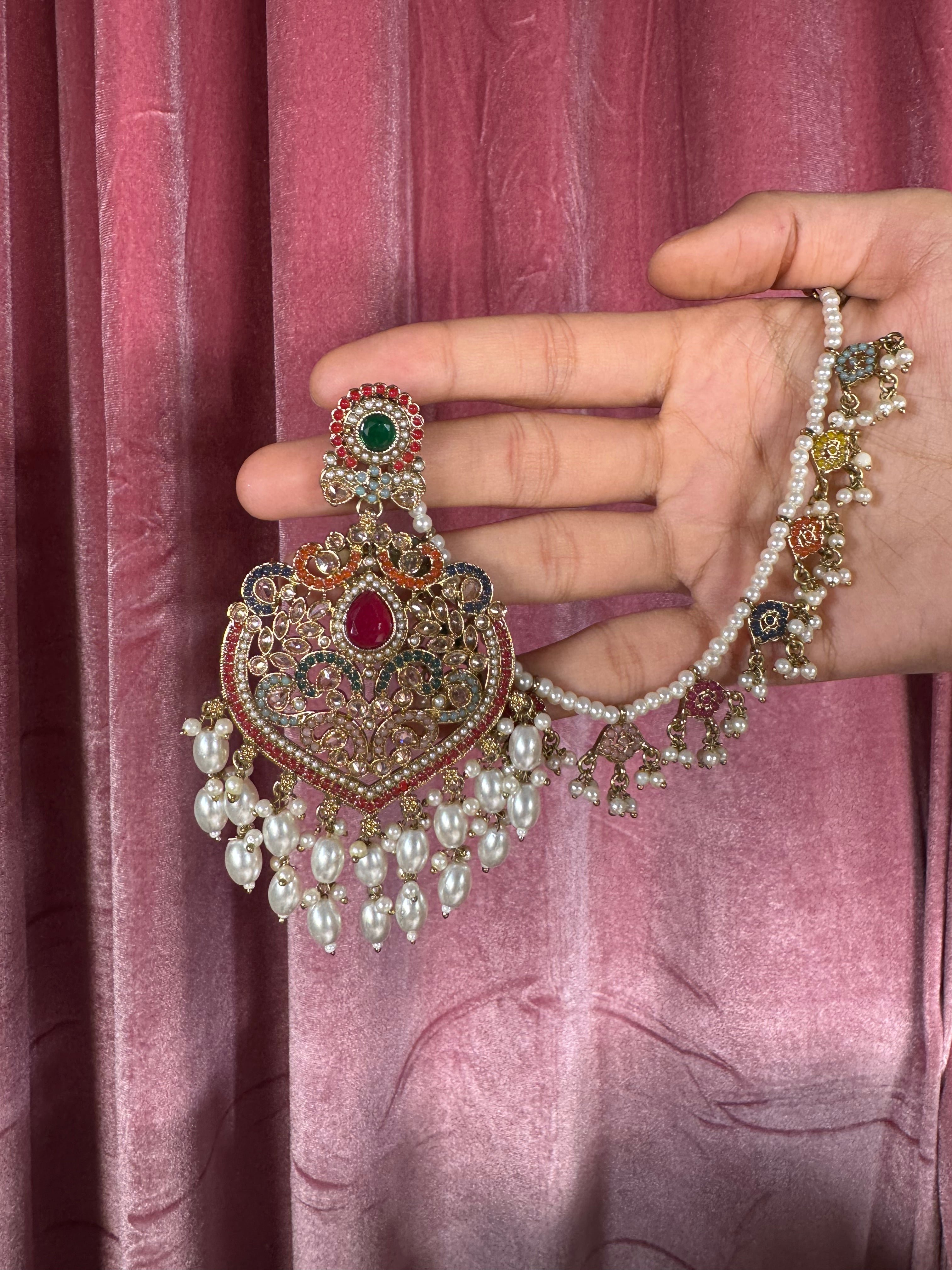 Pakistani Bahubali earring set