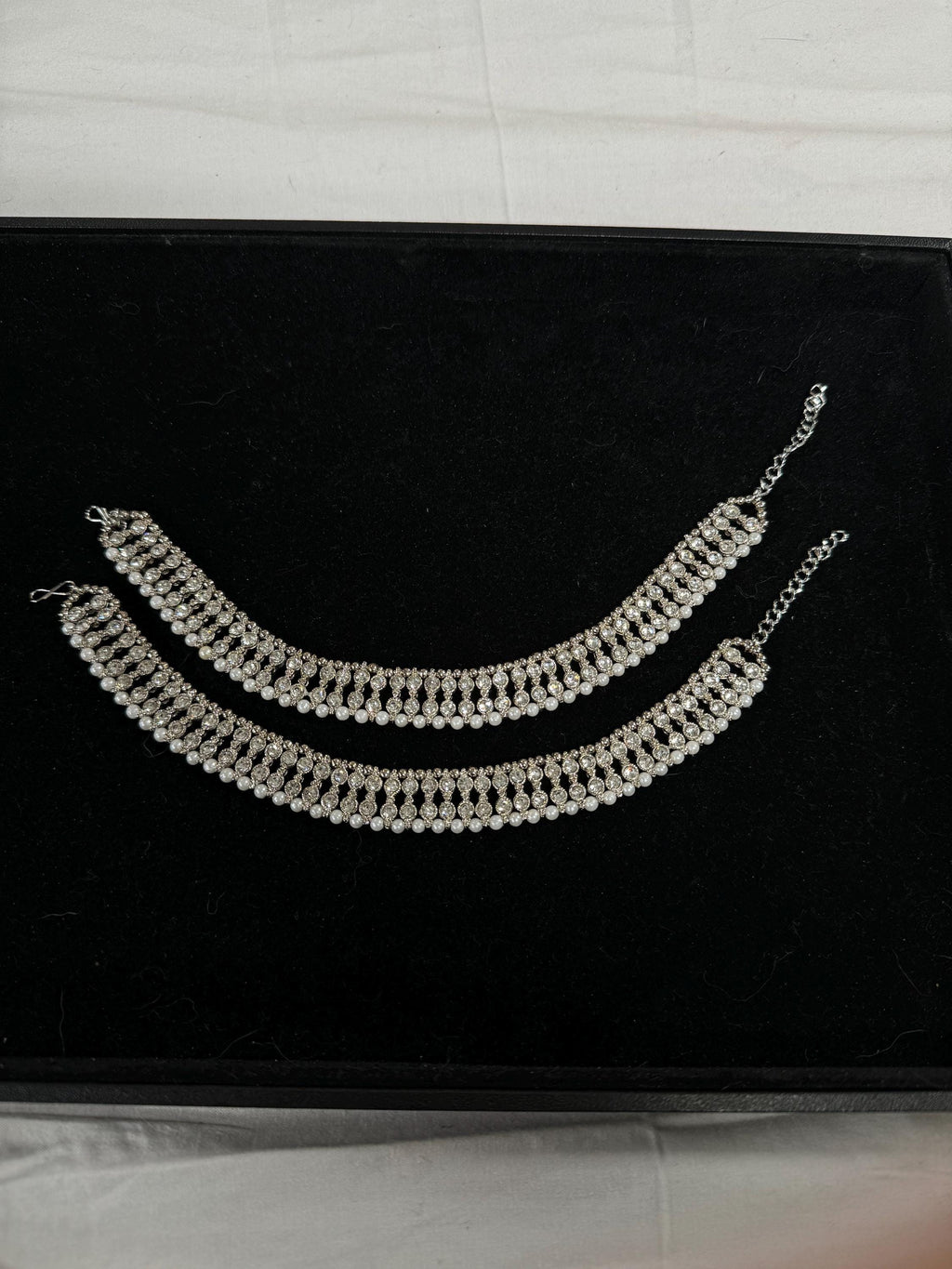 Anklets/Payal/ Indian Jewelry/ Silver Payal/ Panjeb/ Pakistani Jewelry/ Bollywood Jewelry/ Statement Jewelry/ Silver Anklet