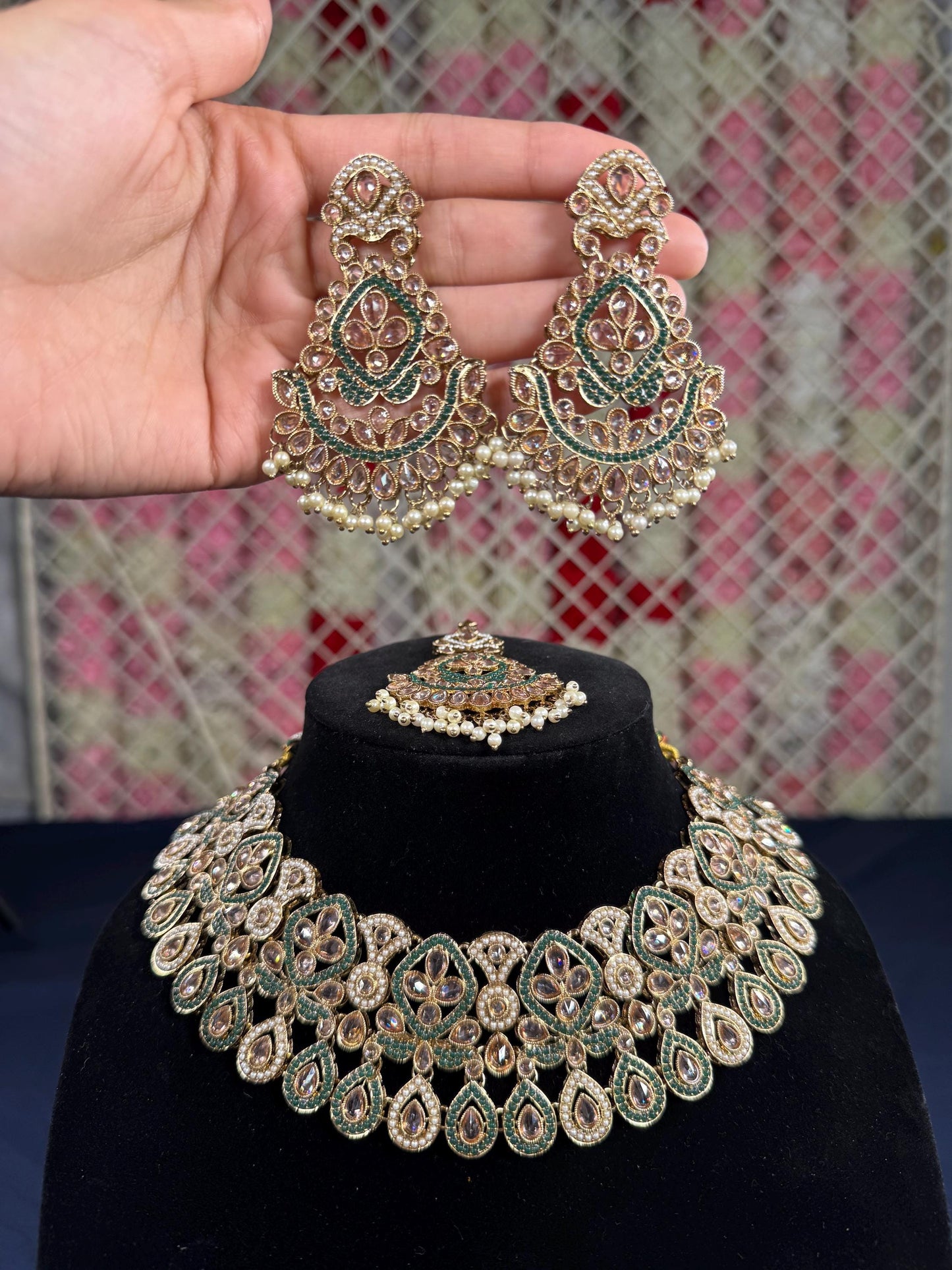 Indian jewlery set/Necklace Set/  Choker/ Bollywood Jewelry/ Indian jewelry/ Pakistani necklace/ punjabi necklace/bridal/