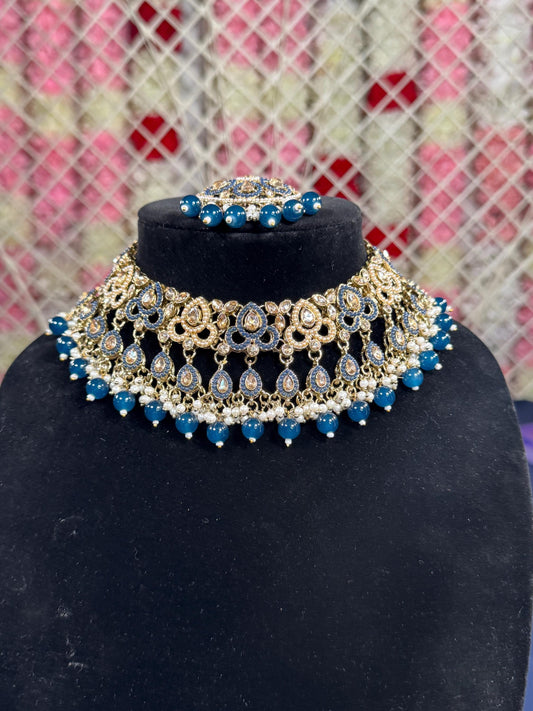 Indian jewlery set/Necklace Set/  Choker/ Bollywood Jewelry/ Indian jewelry/ Pakistani necklace/ punjabi necklace/bridal/