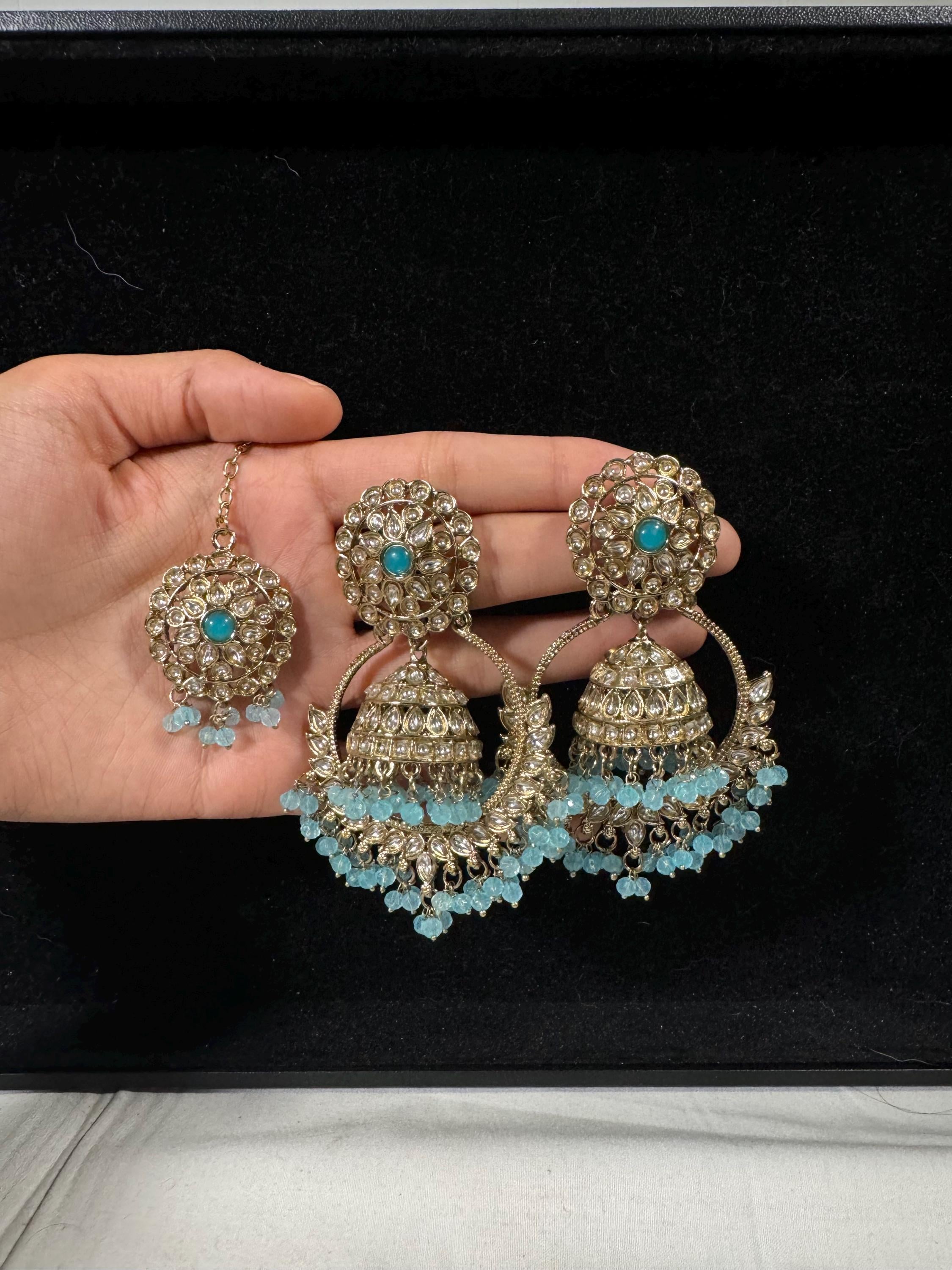 Bollywood Style Jhumka Earrings, Indian Gold Plated Hoop Earrings, Statement Ethnic Jewelry, Festive Earrings, Women's Accessories