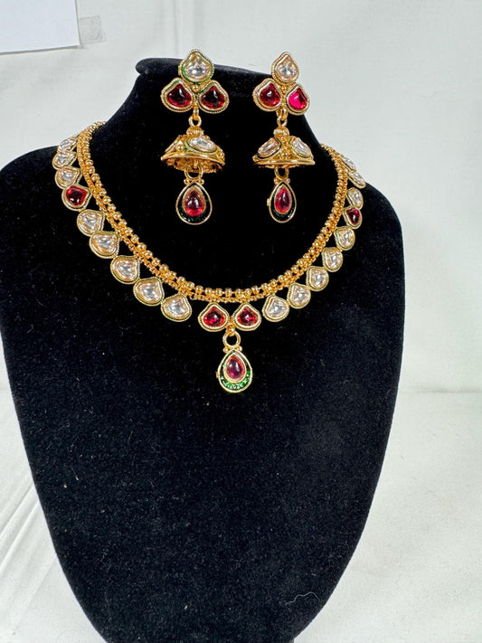 Indian jewlery set/Necklace Set/  Choker/ Bollywood Jewelry/ Indian jewelry/ Pakistani necklace/ punjabi necklace/bridal/