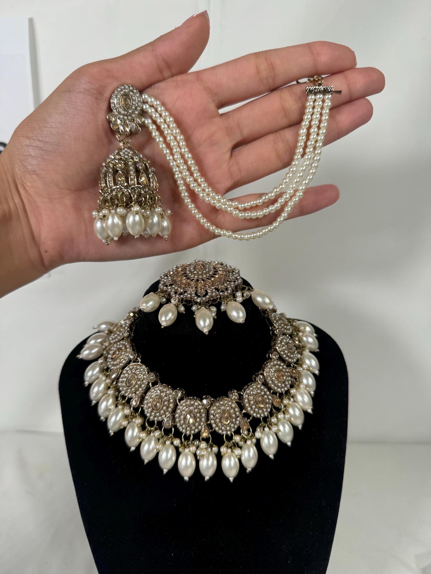 Indian jewlery set/Necklace Set/  Choker/ Bollywood Jewelry/ Indian jewelry/ Pakistani necklace/ punjabi necklace/bridal/