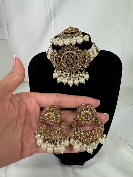 Indian jewlery set/Necklace Set/  Choker/ Bollywood Jewelry/ Indian jewelry/ Pakistani necklace/ punjabi necklace/bridal/