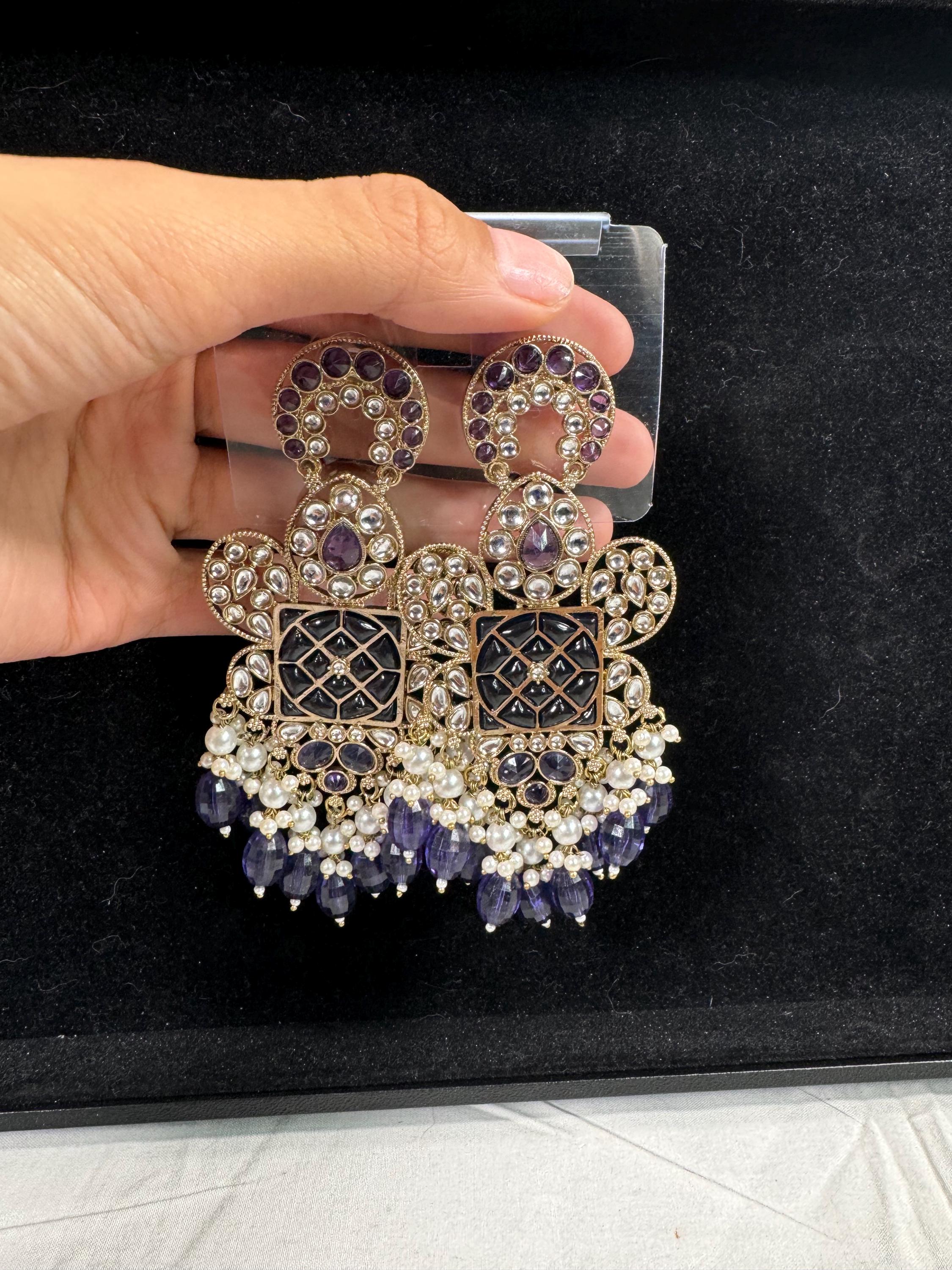 Bollywood Style Jhumka Earrings, Indian Gold Plated Hoop Earrings, Statement Ethnic Jewelry, Festive Earrings, Women's Accessories