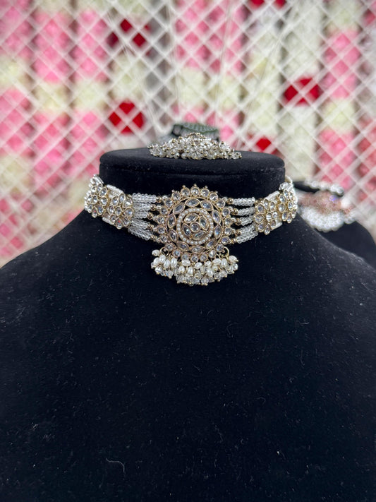 Indian jewlery set/Necklace Set/  Choker/ Bollywood Jewelry/ Indian jewelry/ Pakistani necklace/ punjabi necklace/bridal/