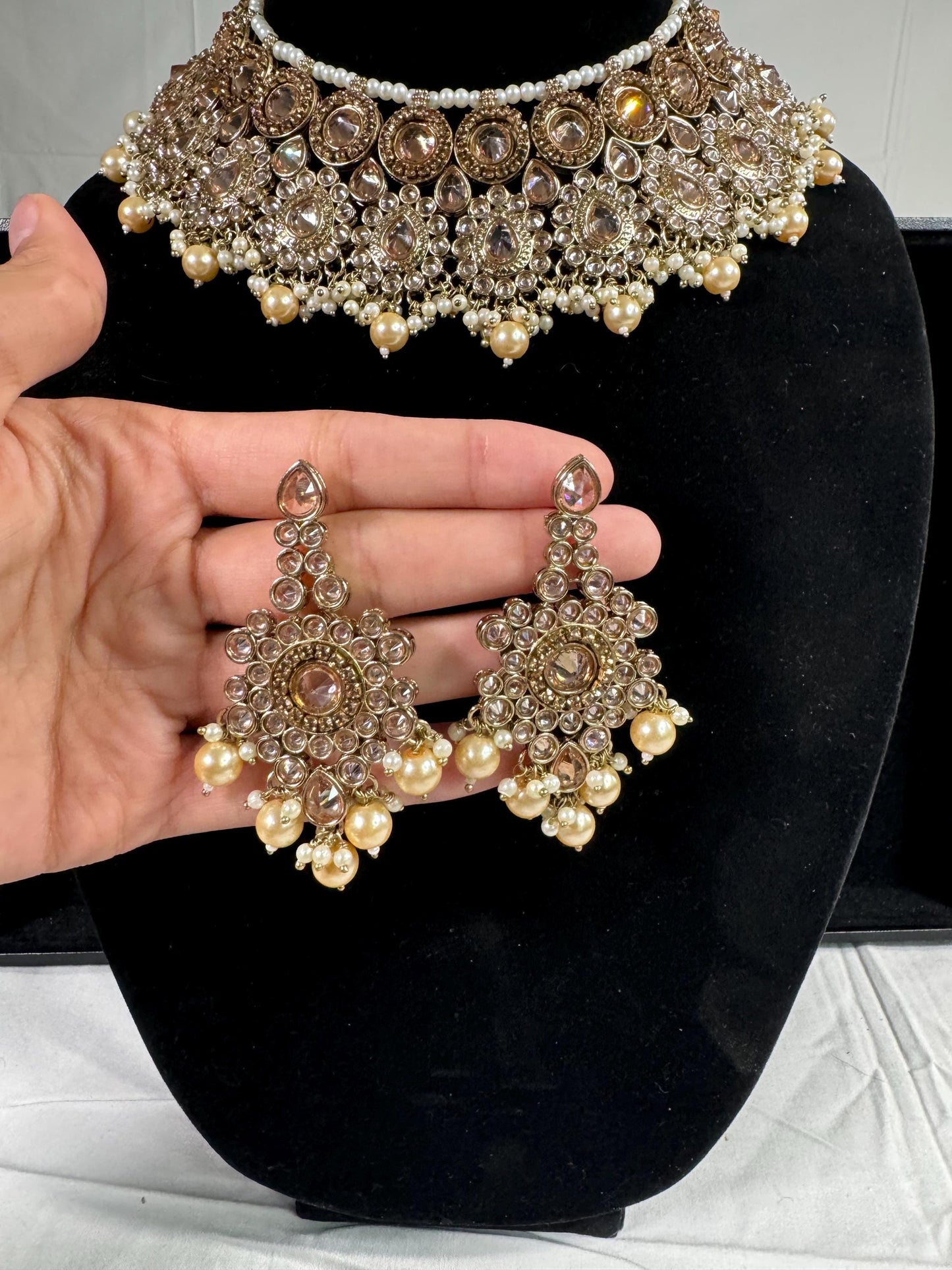 Indian jewlery set/Necklace Set/  Choker/ Bollywood Jewelry/ Indian jewelry/ Pakistani necklace/ punjabi necklace/bridal/