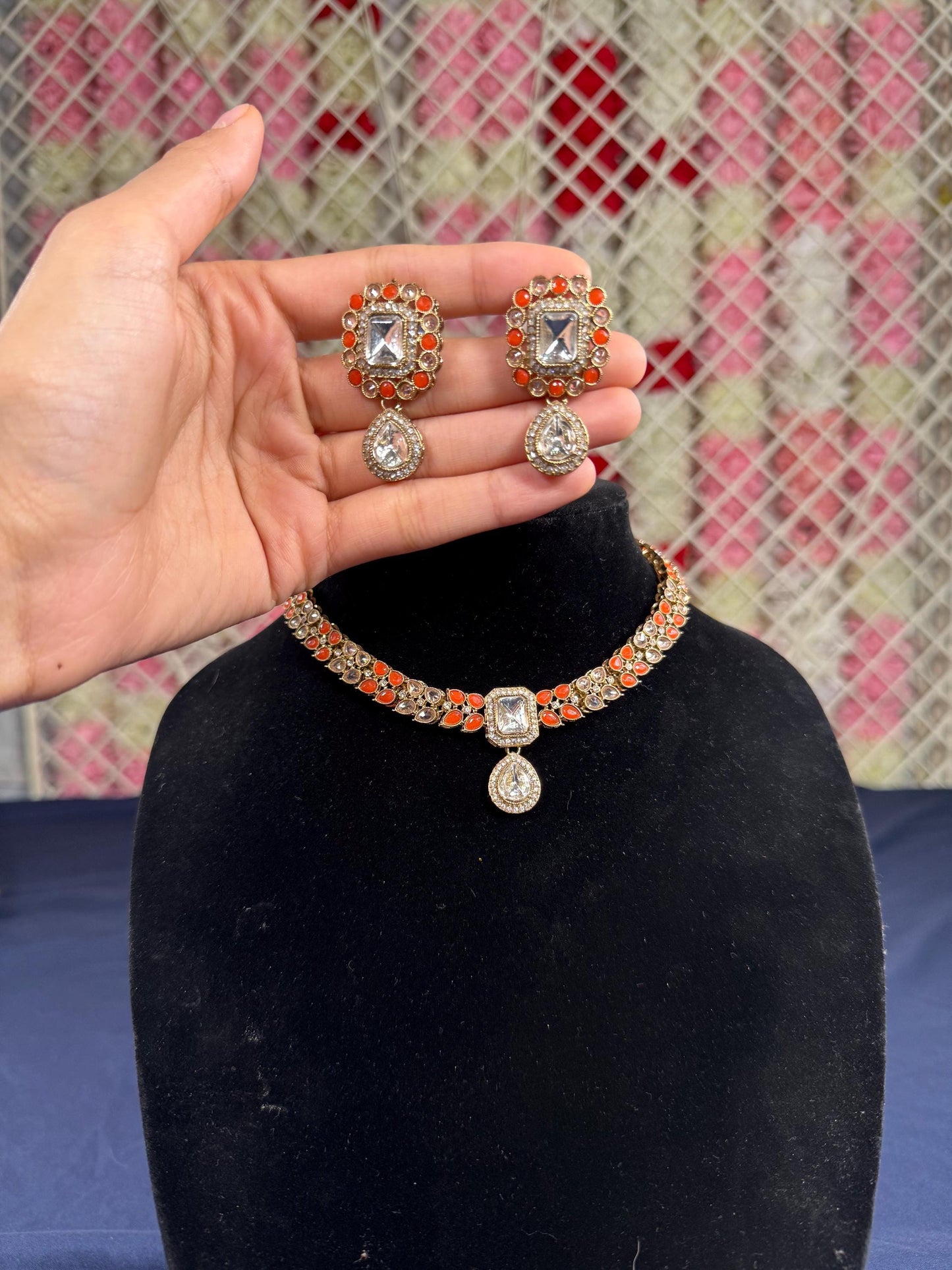 Indian jewlery set/Necklace Set/  Choker/ Bollywood Jewelry/ Indian jewelry/ Pakistani necklace/ punjabi necklace/bridal/