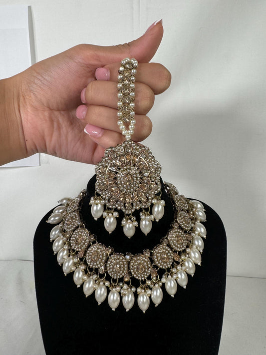 Indian jewlery set/Necklace Set/  Choker/ Bollywood Jewelry/ Indian jewelry/ Pakistani necklace/ punjabi necklace/bridal/