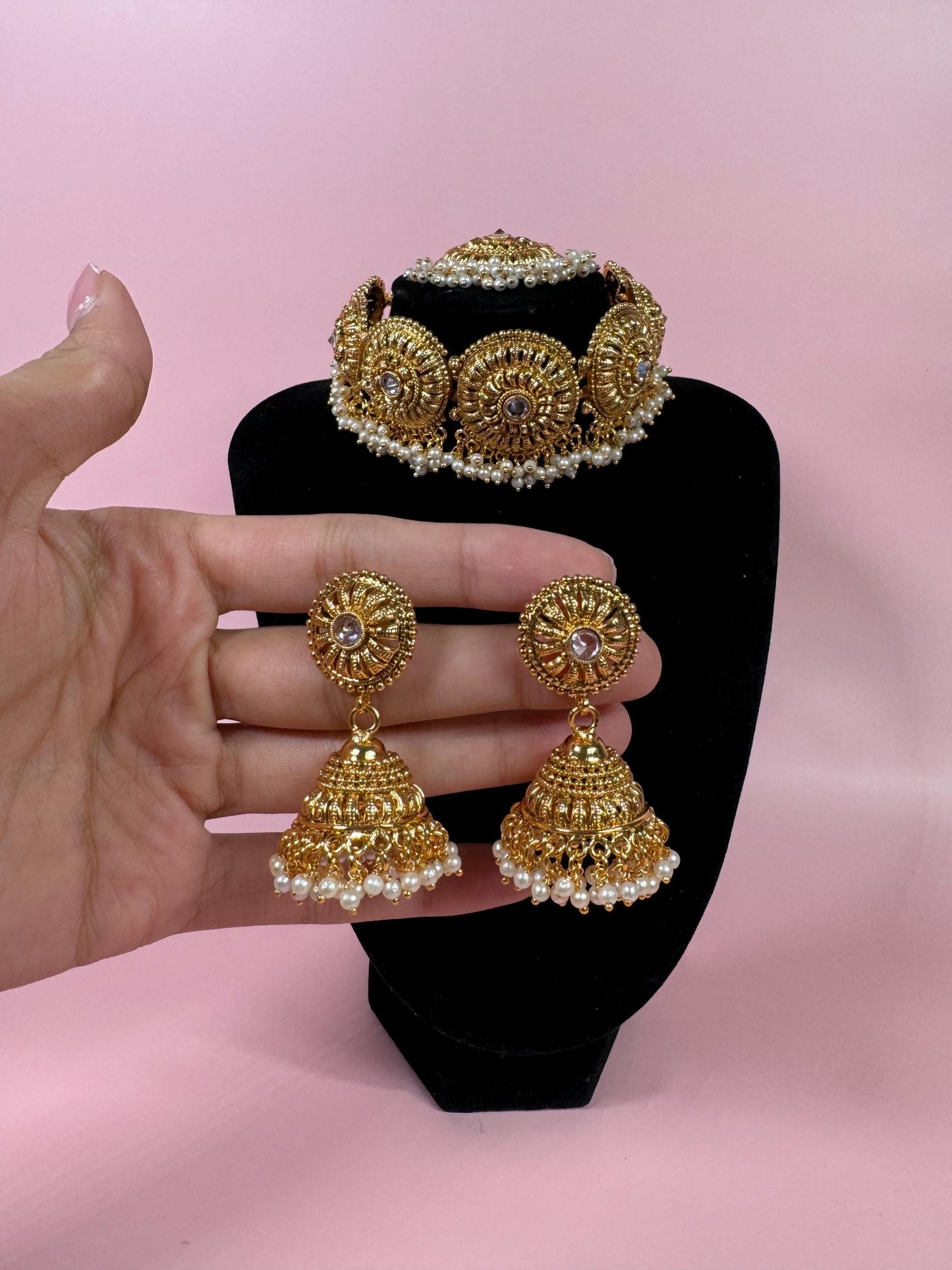 Indian jewlery set/Necklace Set/  Choker/ Bollywood Jewelry/ Indian jewelry/ Pakistani necklace/ punjabi necklace/bridal/