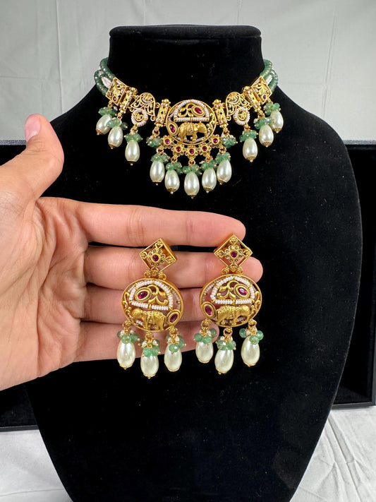 Indian jewlery set/Necklace Set/  Choker/ Bollywood Jewelry/ Indian jewelry/ Pakistani necklace/ punjabi necklace/bridal/