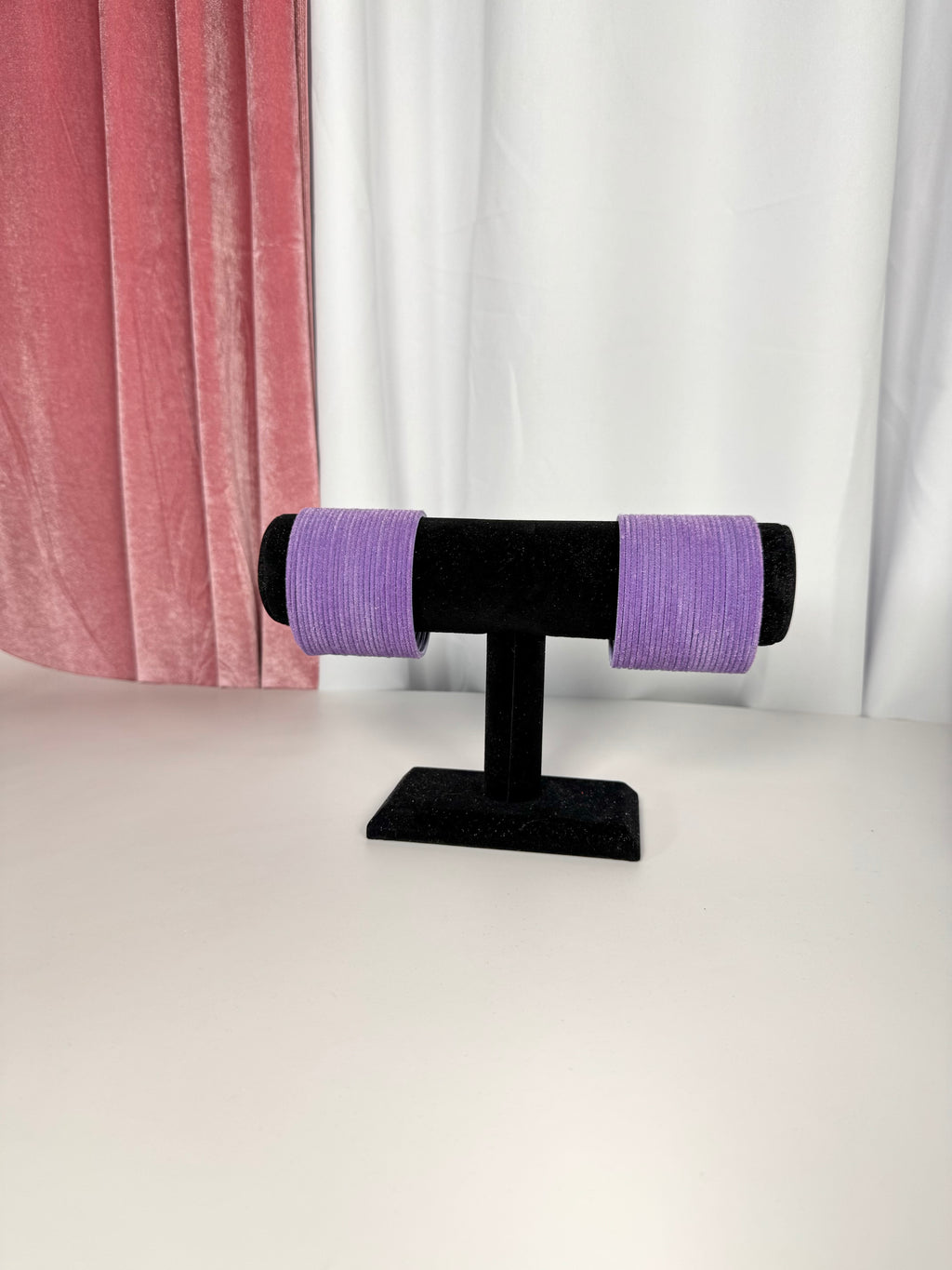 Lilac Velvet Bangles