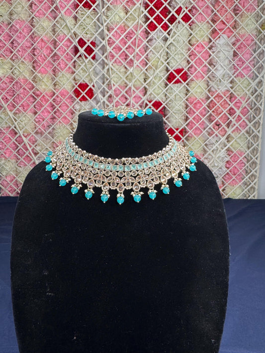 Indian jewlery set/Necklace Set/  Choker/ Bollywood Jewelry/ Indian jewelry/ Pakistani necklace/ punjabi necklace/bridal/