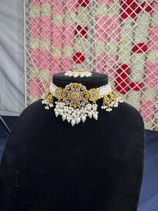 Indian jewlery set/Necklace Set/  Choker/ Bollywood Jewelry/ Indian jewelry/ Pakistani necklace/ punjabi necklace/bridal/
