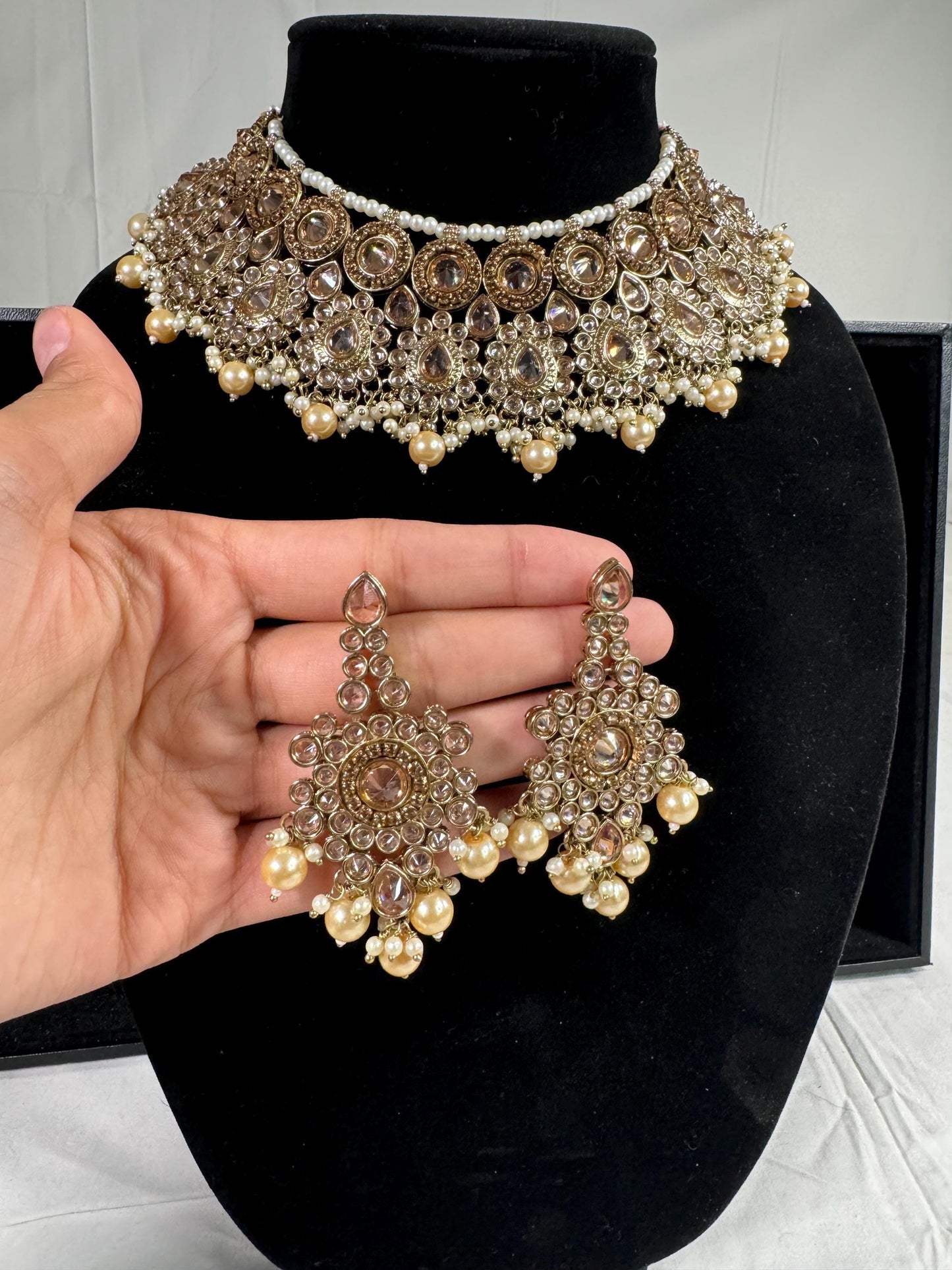 Indian jewlery set/Necklace Set/  Choker/ Bollywood Jewelry/ Indian jewelry/ Pakistani necklace/ punjabi necklace/bridal/