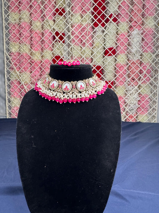 Indian jewlery set/Necklace Set/  Choker/ Bollywood Jewelry/ Indian jewelry/ Pakistani necklace/ punjabi necklace/bridal/
