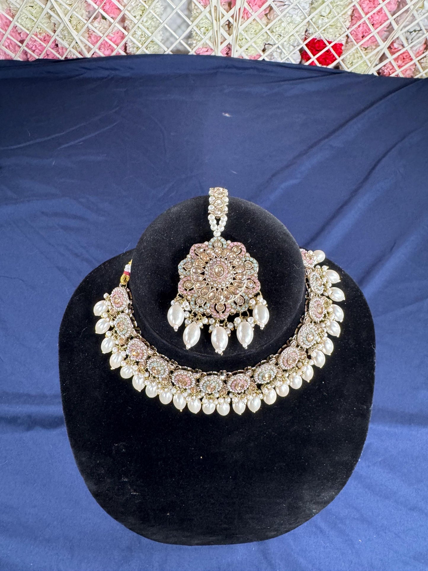 Indian jewlery set/Necklace Set/  Choker/ Bollywood Jewelry/ Indian jewelry/ Pakistani necklace/ punjabi necklace/bridal/