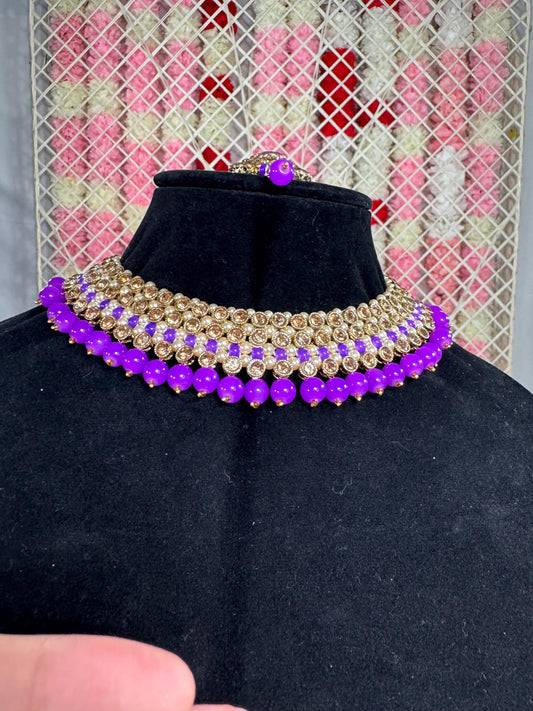 Indian jewlery set/Necklace Set/  Choker/ Bollywood Jewelry/ Indian jewelry/ Pakistani necklace/ punjabi necklace/bridal/