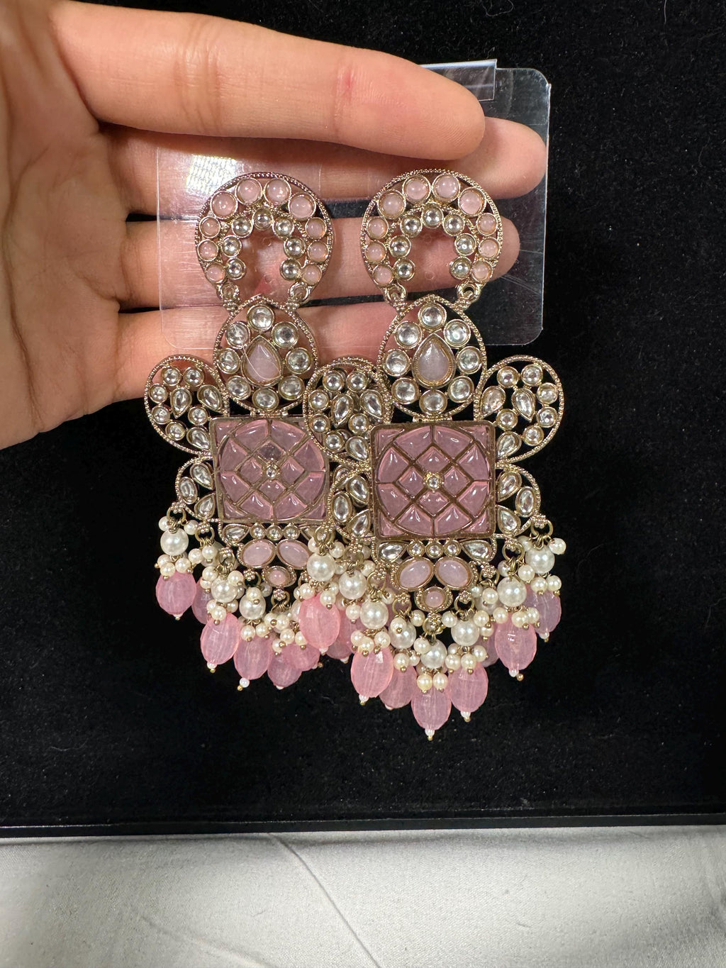 Bollywood Style Jhumka Earrings, Indian Gold Plated Hoop Earrings, Statement Ethnic Jewelry, Festive Earrings, Women's Accessories