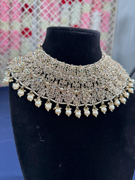 Indian jewlery set/Necklace Set/  Choker/ Bollywood Jewelry/ Indian jewelry/ Pakistani necklace/ punjabi necklace/bridal/