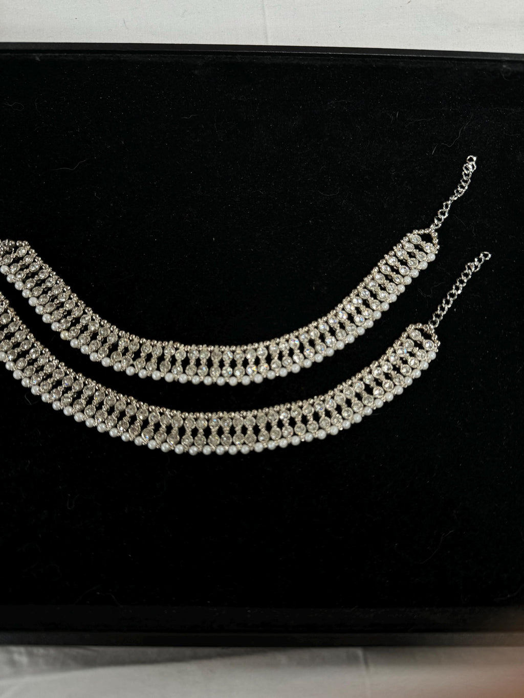 Anklets/Payal/ Indian Jewelry/ Silver Payal/ Panjeb/ Pakistani Jewelry/ Bollywood Jewelry/ Statement Jewelry/ Silver Anklet