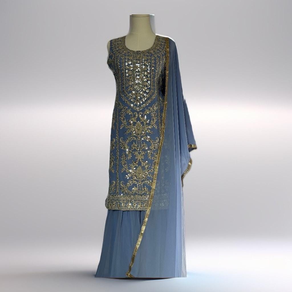 Punjabi Sharrara For Women Indian Designer Wedding Wear Party Wear function Wear Reception Wear Chaniya Choli bollywood Style Indian outfits