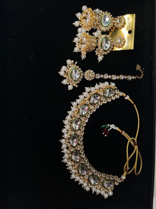 Indian jewlery set/Necklace Set/  Choker/ Bollywood Jewelry/ Indian jewelry/ Pakistani necklace/ punjabi necklace/bridal/