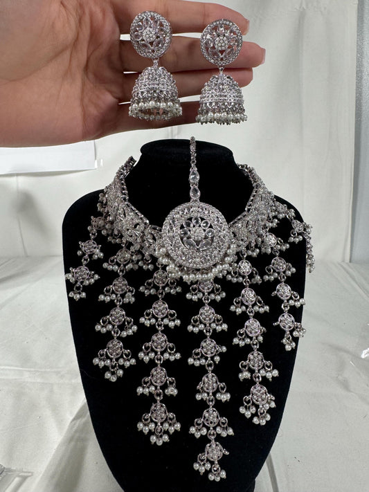 Indian jewlery set/Necklace Set/  Choker/ Bollywood Jewelry/ Indian jewelry/ Pakistani necklace/ punjabi necklace/bridal/