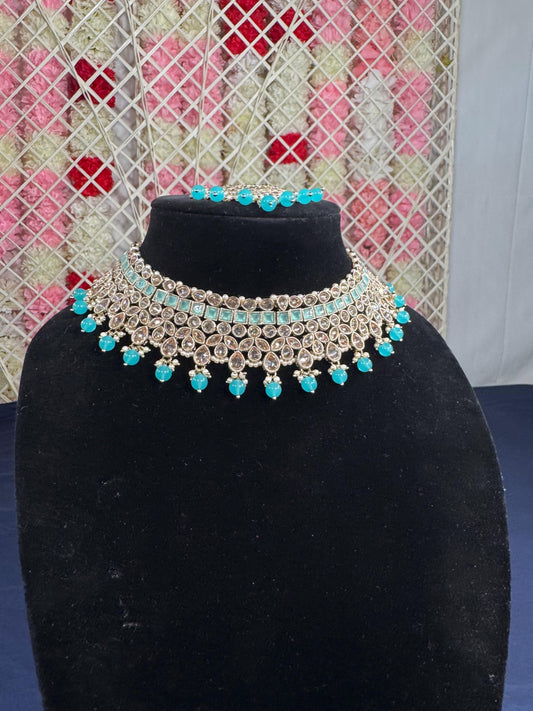 Indian jewlery set/Necklace Set/  Choker/ Bollywood Jewelry/ Indian jewelry/ Pakistani necklace/ punjabi necklace/bridal/