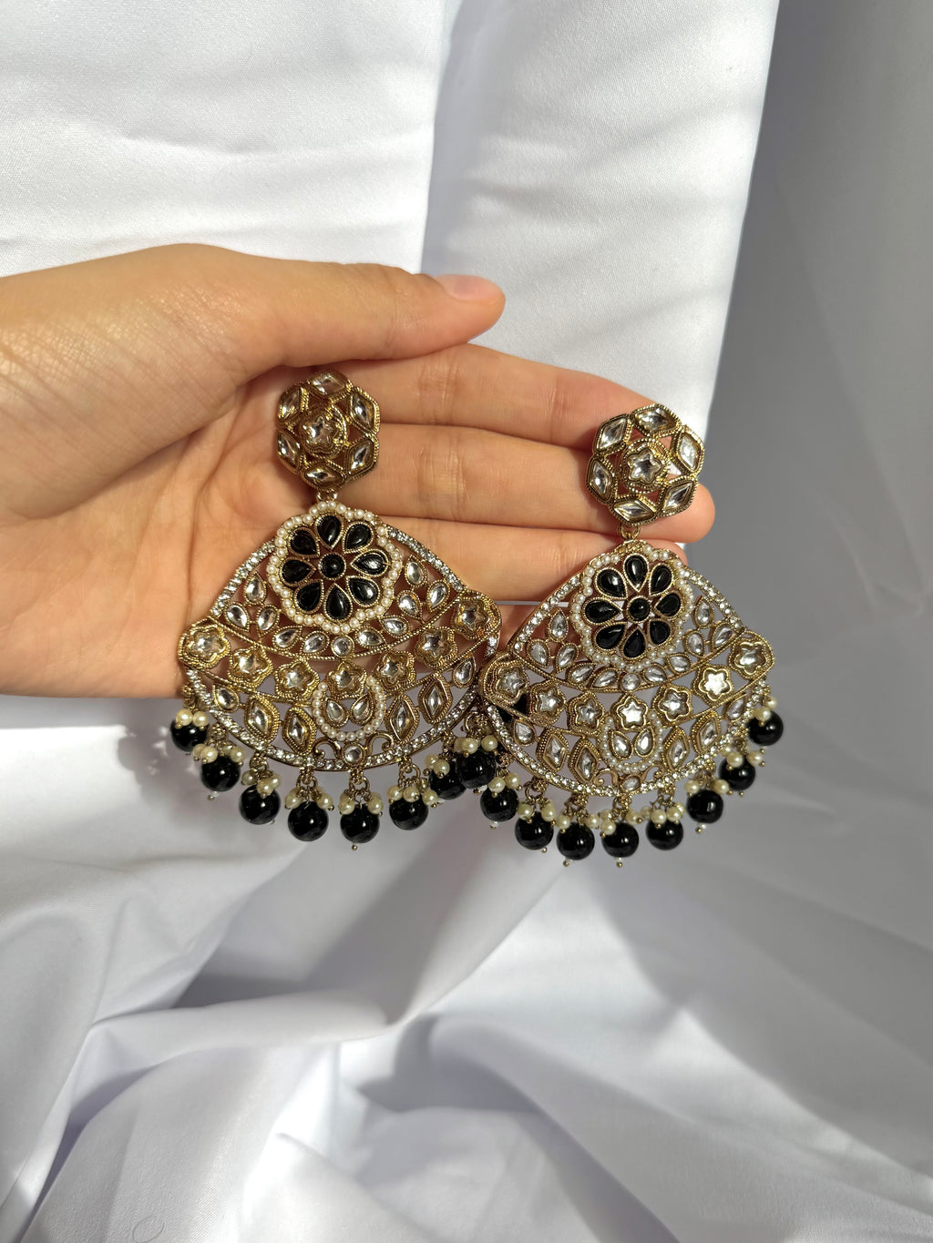 Devika Earrings-Black