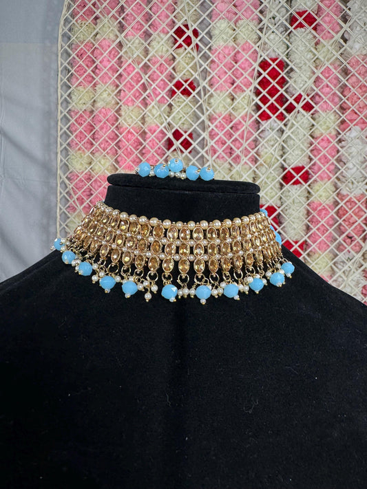 Indian jewlery set/Necklace Set/  Choker/ Bollywood Jewelry/ Indian jewelry/ Pakistani necklace/ punjabi necklace/bridal/