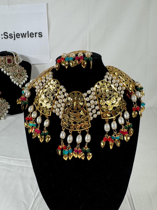 Indian jewlery set/Necklace Set/  Choker/ Bollywood Jewelry/ Indian jewelry/ Pakistani necklace/ punjabi necklace/bridal/