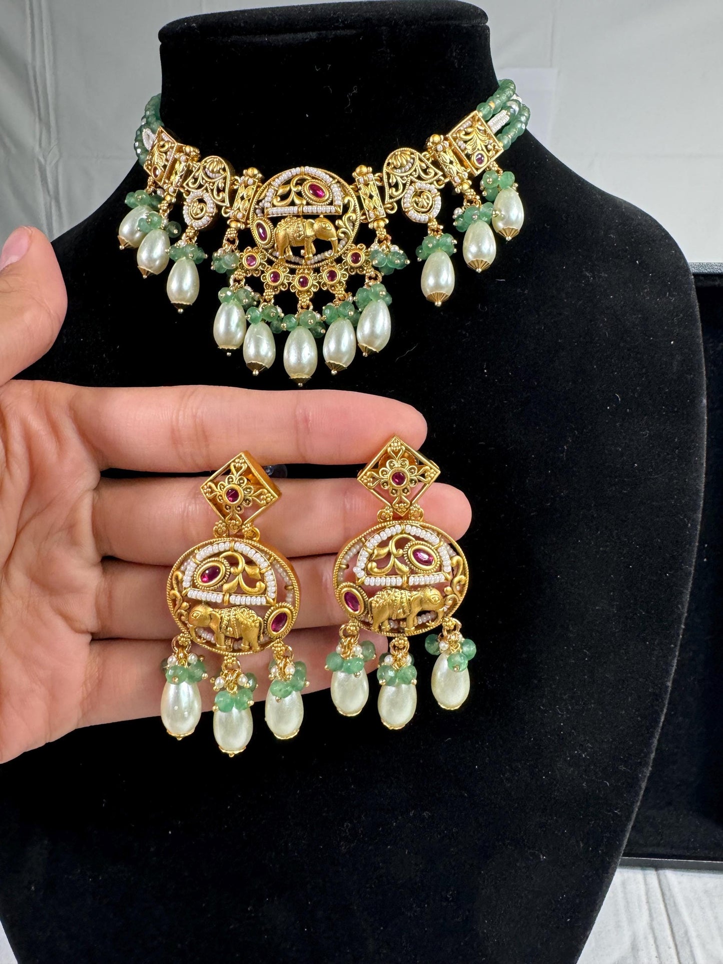 Indian jewlery set/Necklace Set/  Choker/ Bollywood Jewelry/ Indian jewelry/ Pakistani necklace/ punjabi necklace/bridal/