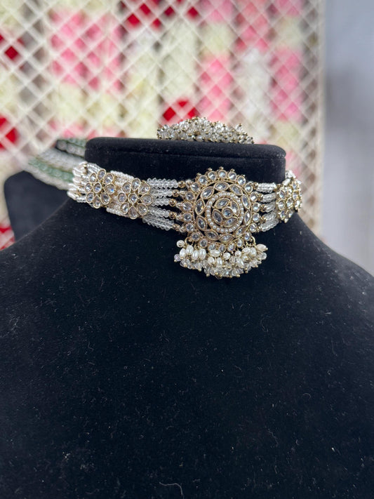 Indian jewlery set/Necklace Set/  Choker/ Bollywood Jewelry/ Indian jewelry/ Pakistani necklace/ punjabi necklace/bridal/
