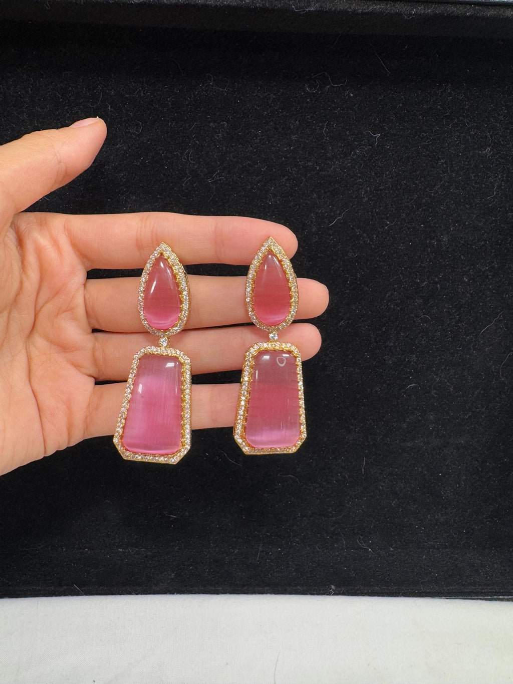 Bollywood Style Jhumka Earrings, Indian Gold Plated Hoop Earrings, Statement Ethnic Jewelry, Festive Earrings, Women's Accessories