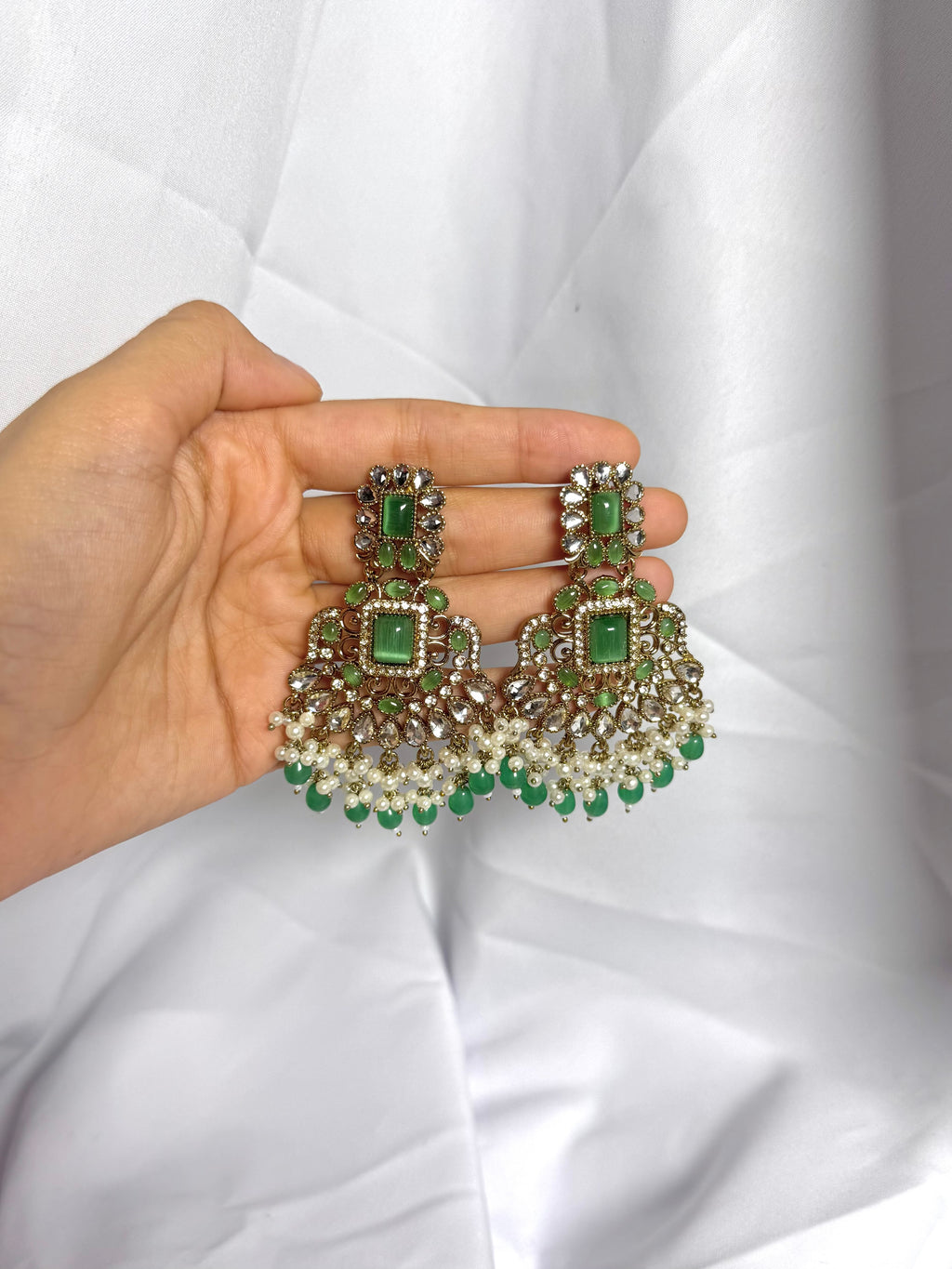 Zeenat Earring-Green