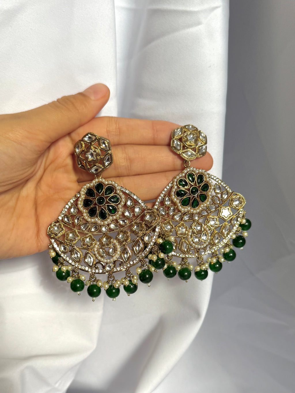 Devika Earrings-Green
