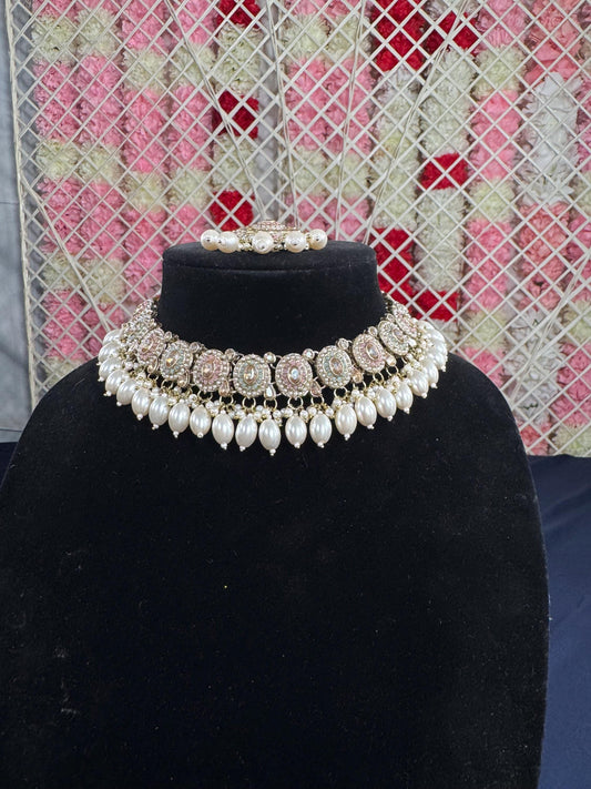 Indian jewlery set/Necklace Set/  Choker/ Bollywood Jewelry/ Indian jewelry/ Pakistani necklace/ punjabi necklace/bridal/