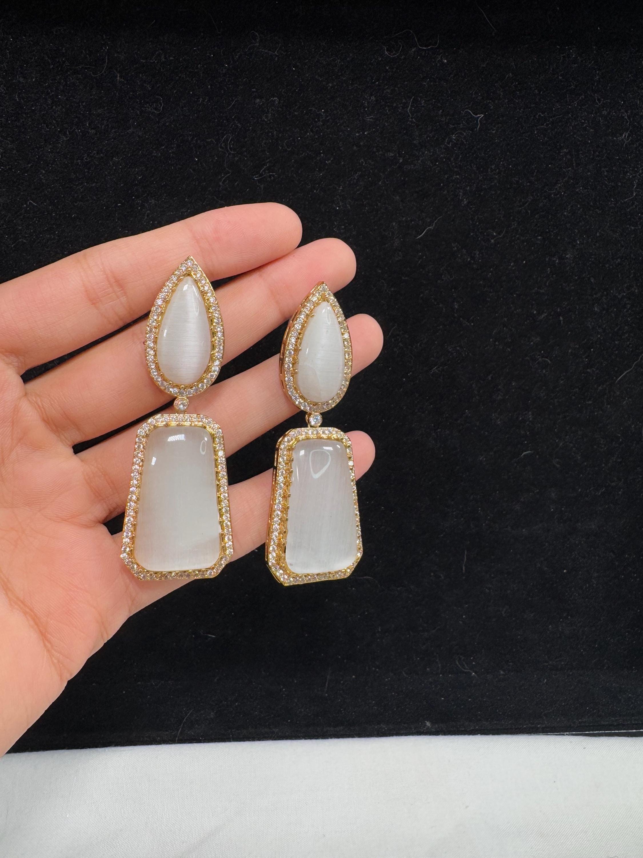 Bollywood Style Jhumka Earrings, Indian Gold Plated Hoop Earrings, Statement Ethnic Jewelry, Festive Earrings, Women's Accessories