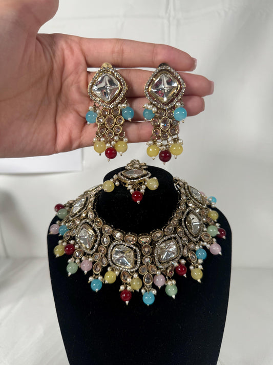 Indian jewlery set/Necklace Set/  Choker/ Bollywood Jewelry/ Indian jewelry/ Pakistani necklace/ punjabi necklace/bridal/