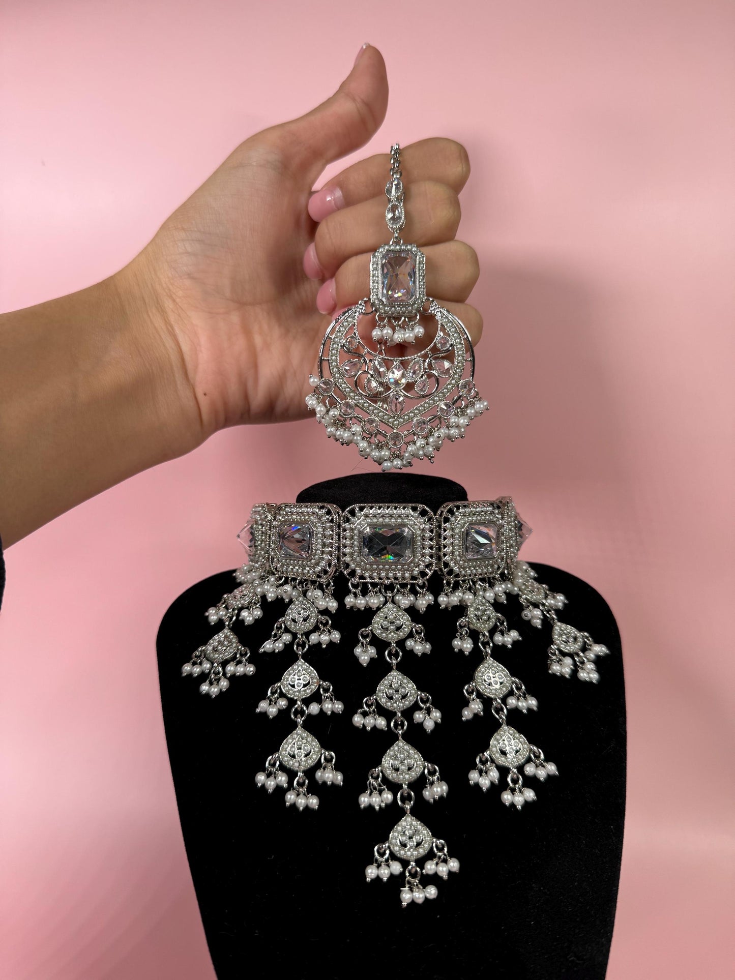 Indian jewlery set/Necklace Set/  Choker/ Bollywood Jewelry/ Indian jewelry/ Pakistani necklace/ punjabi necklace/bridal/