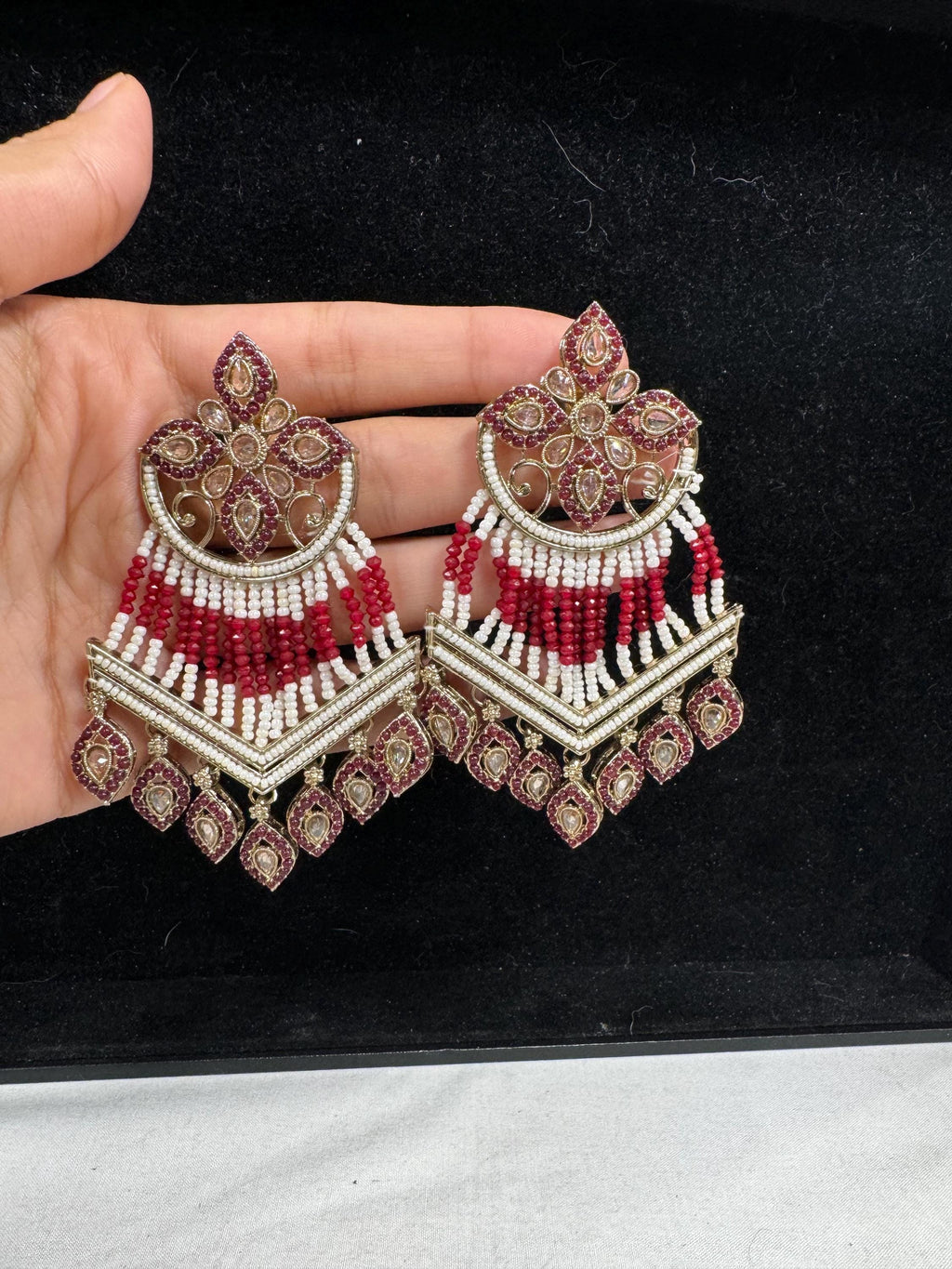 Bollywood Style Jhumka Earrings, Indian Gold Plated Hoop Earrings, Statement Ethnic Jewelry, Festive Earrings, Women's Accessories